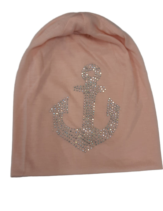 Beanie mit Glitzeranker