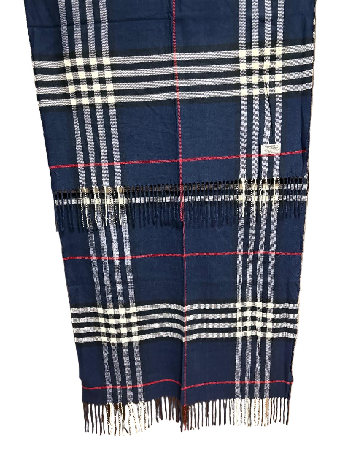Schal Blau kariert – Cashmerefeel & Weich - Folad Home & Style