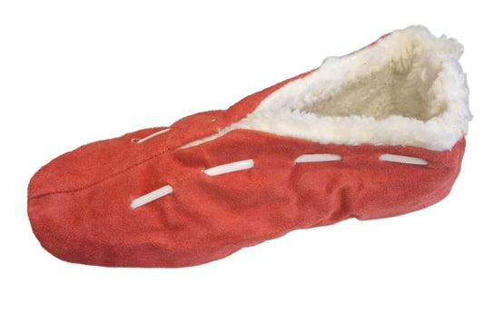 Wildlederhausschuh (Hüttenschuhe), mit Teddyfell gefüttert - Folad Home & Style