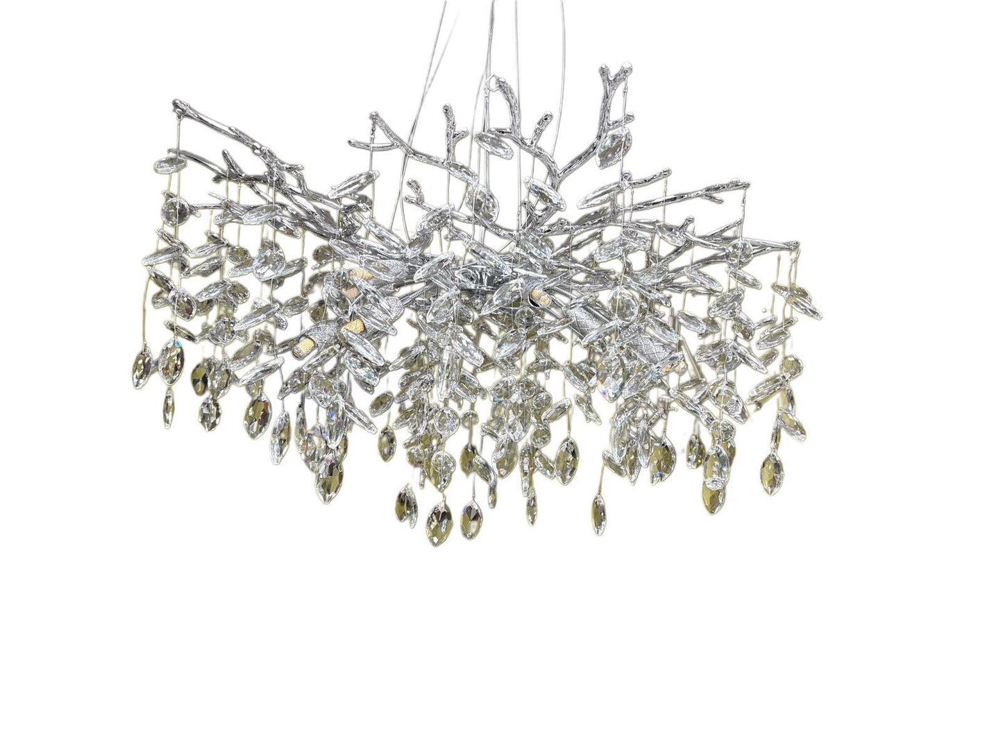 Elegante Lampe mit Glashängern – Luxuriös & Zeitlos - Folad Home & Style