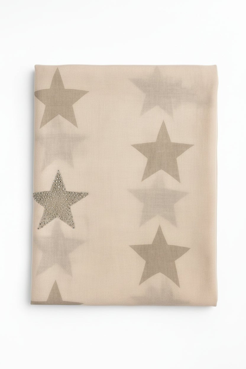 Glitzer-Schal mit Sternen – Elegant & Festlich - Folad Home & Style