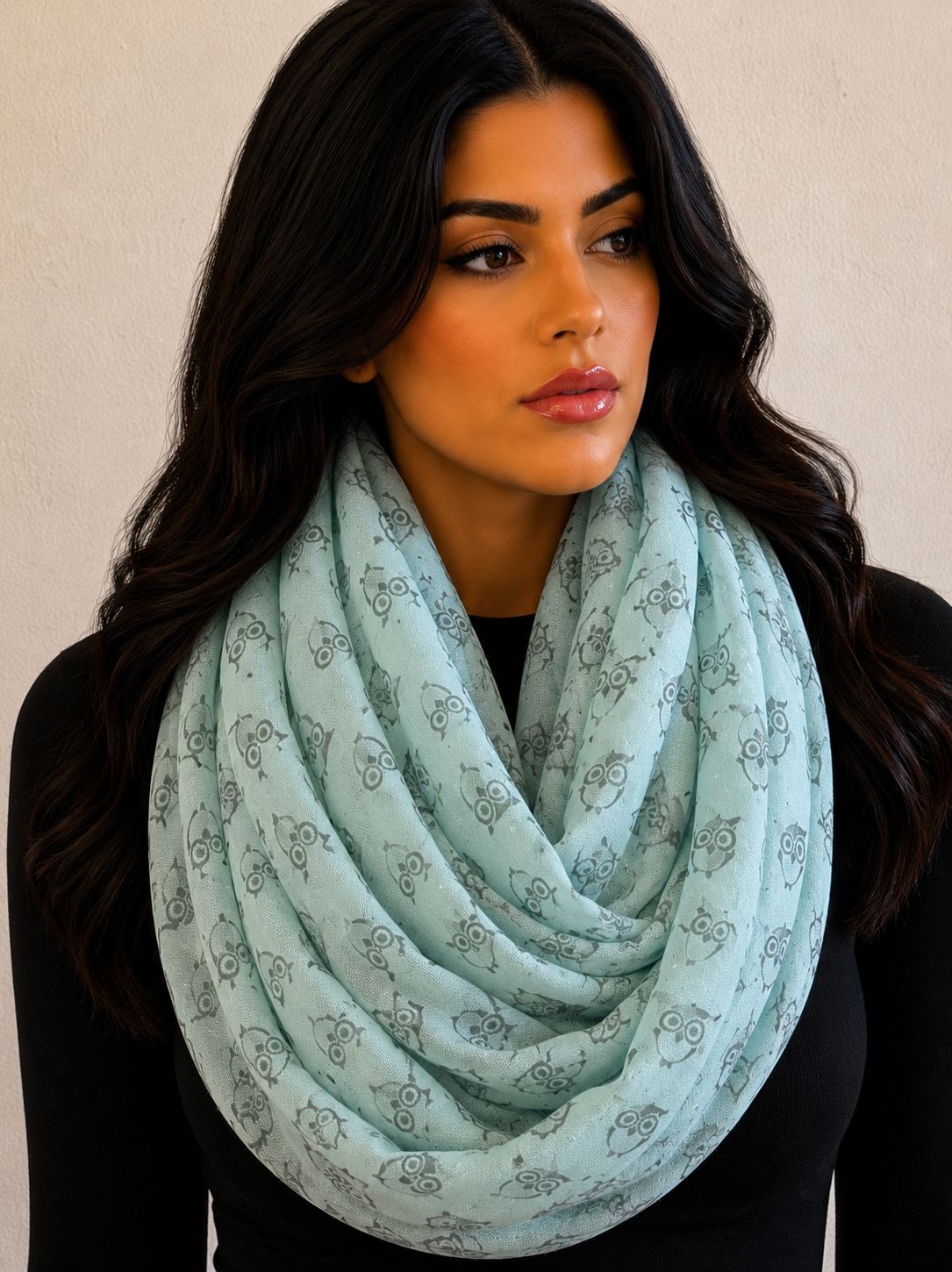 Loop mit Eulenmotiv - Folad Home & Style