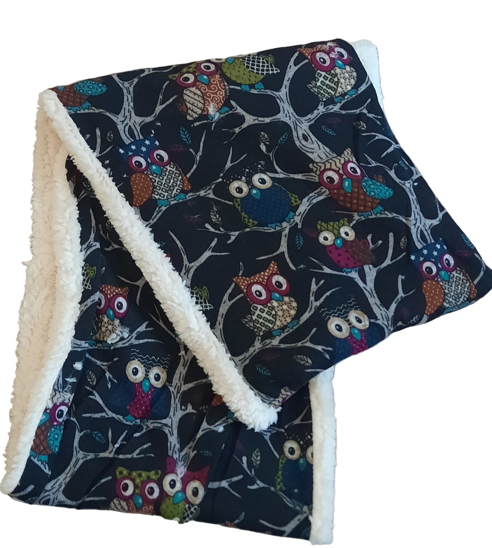 Warmer Loop mit Eulenmotiv, gefüttert - Folad Home & Style