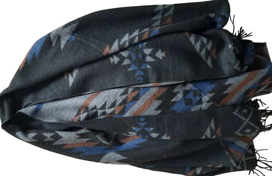 Ethno - Poncho in warmen Farben – Traditionell & Stylisch - Folad Home & Style