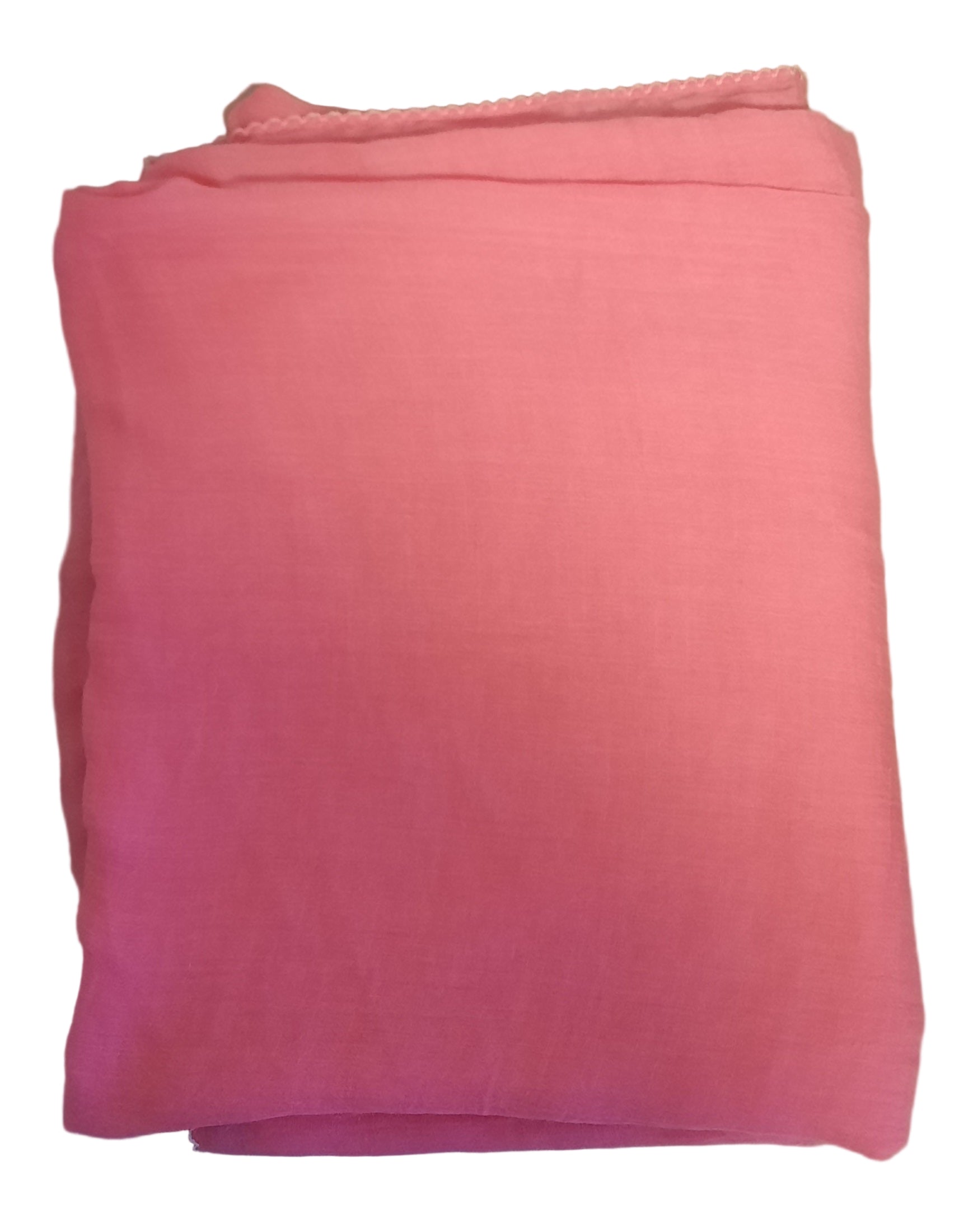 Schal mit weißer Umkettelung, 140x220cm