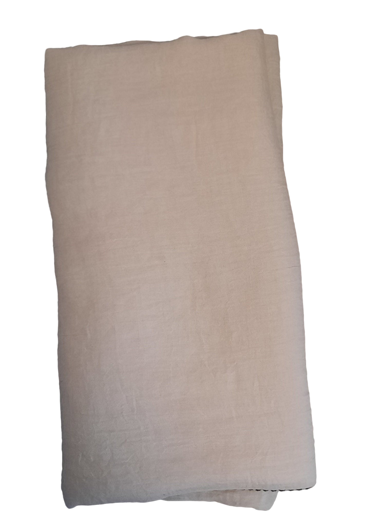 Schal mit brauner Umkettelung, 140x220cm