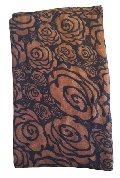 Schal mit Rosenblüten - Muster - Folad Home & Style