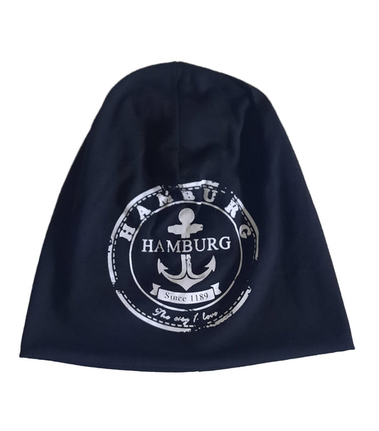 Beanie mit Hamburgmotiv, Anker
