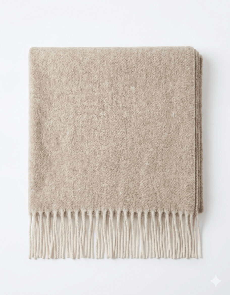 Flauschiger XXL Winterschal Zartrosa – Kuschelschal - Folad Home & Style