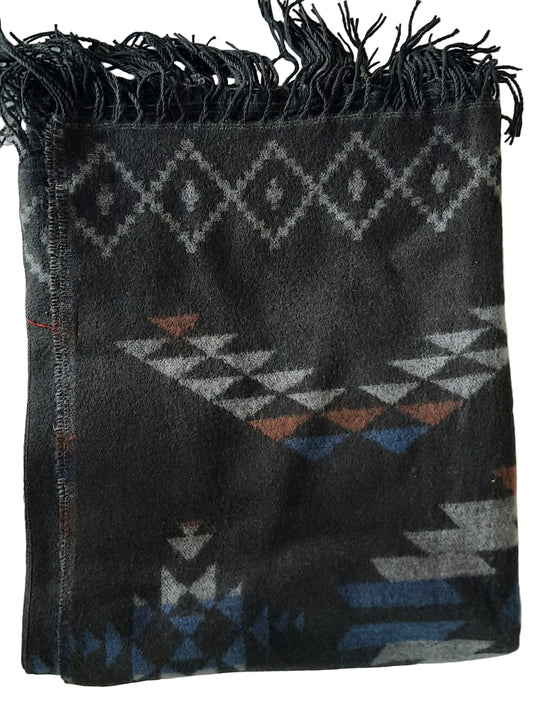 Ethno - Poncho in warmen Farben – Traditionell & Stylisch - Folad Home & Style