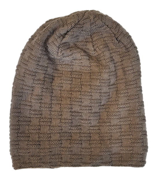 Mütze mit Strickmuster