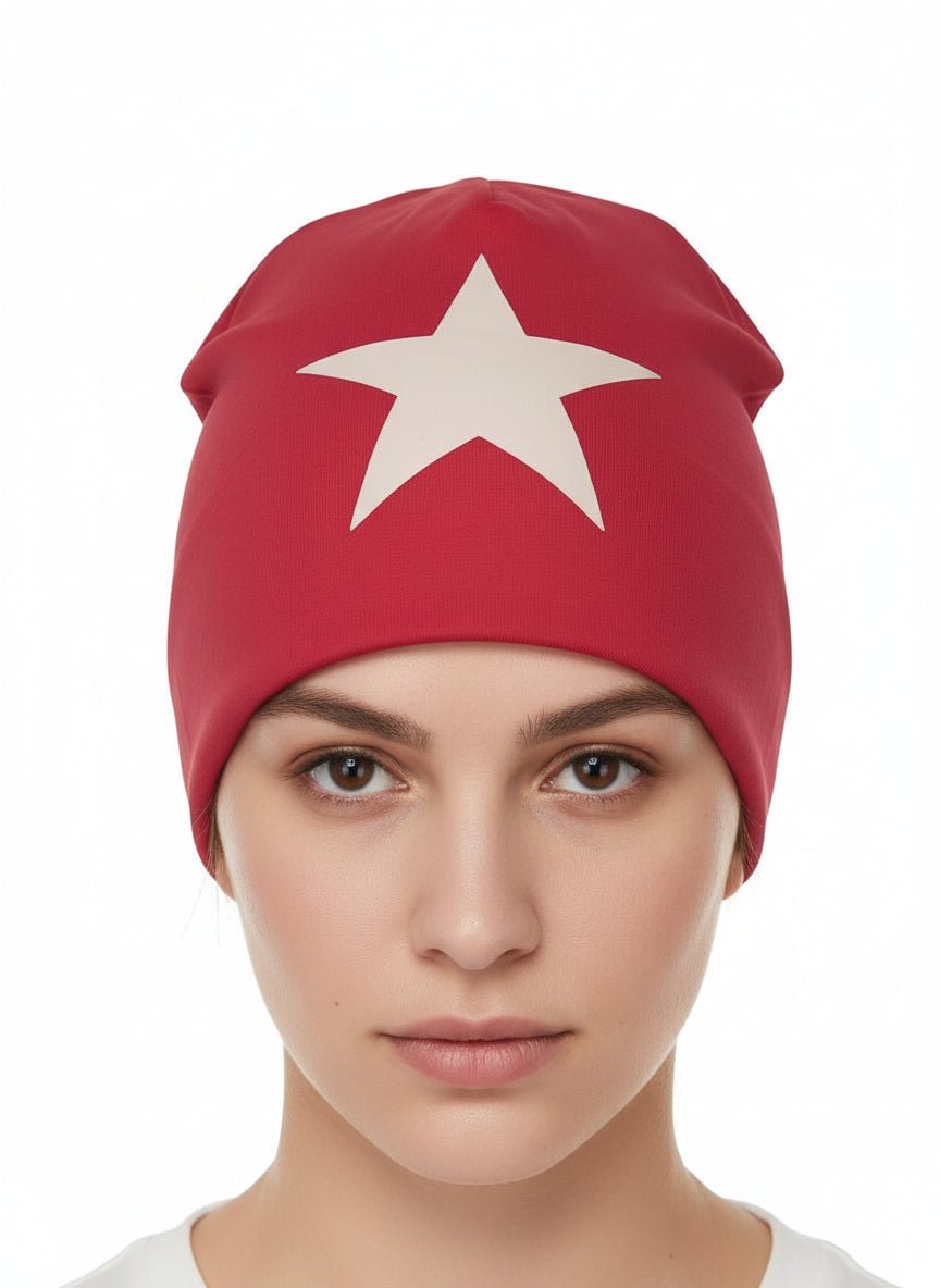 Beanie mit Sternapplikation – Unisex Wintermütze - Folad Home & Style