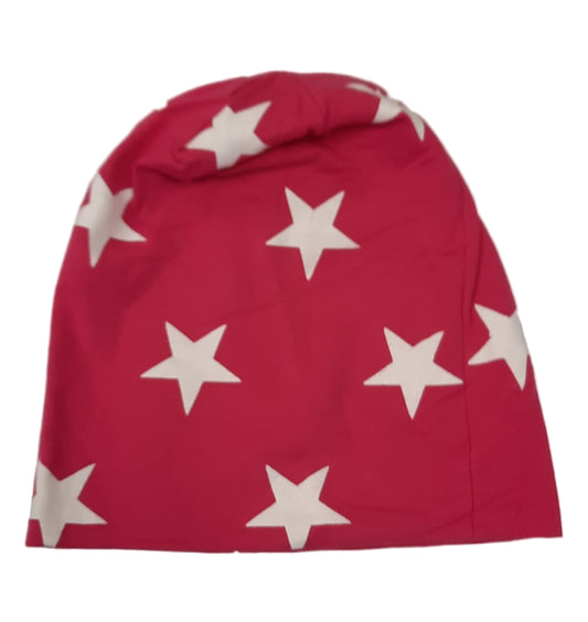 Kinder-Beanie mit weißen Sternen