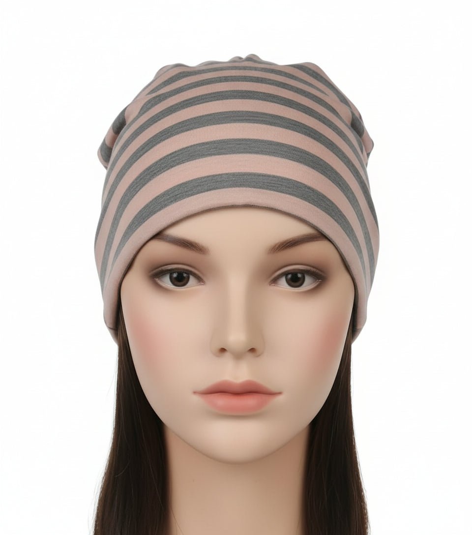Streifen - Beanie Ringelmuster – Weich & Warm - Folad Home & Style