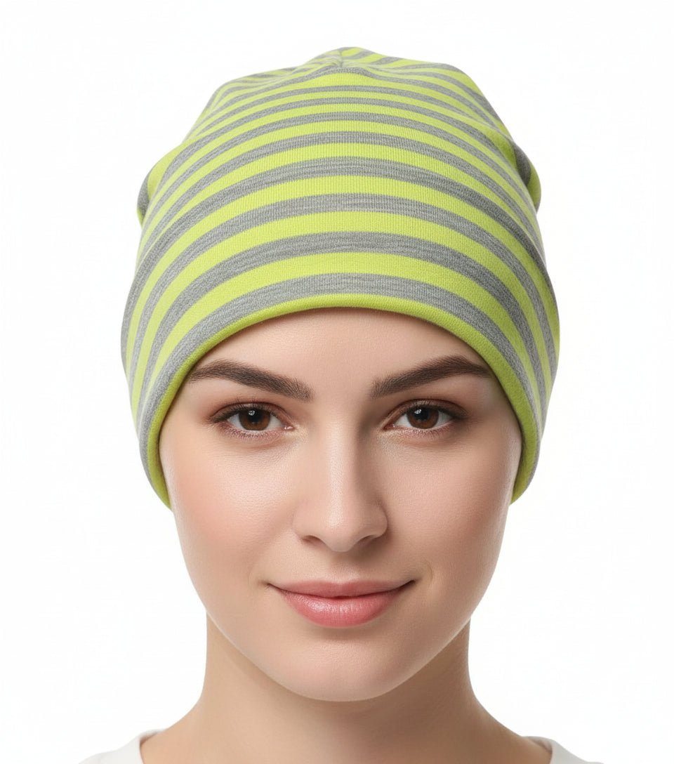 Streifen - Beanie Ringelmuster – Weich & Warm - Folad Home & Style