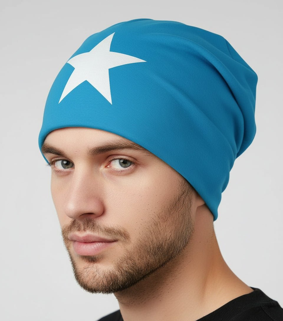 Beanie mit Sternapplikation – Unisex Wintermütze - Folad Home & Style