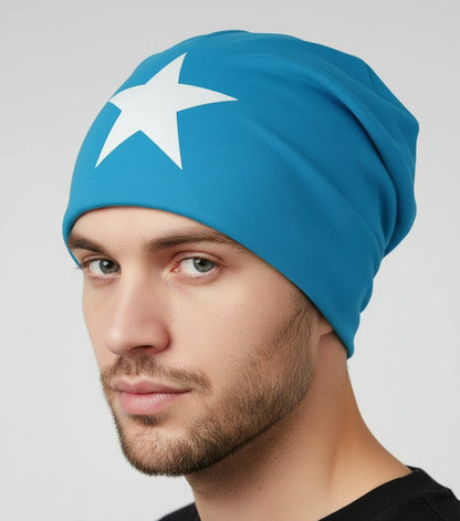 Beanie mit Sternapplikation – Unisex Wintermütze - Folad Home & Style