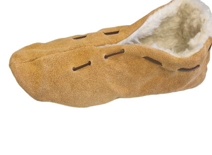 Wildlederhausschuh (Hüttenschuhe), mit Teddyfell gefüttert - Folad Home & Style