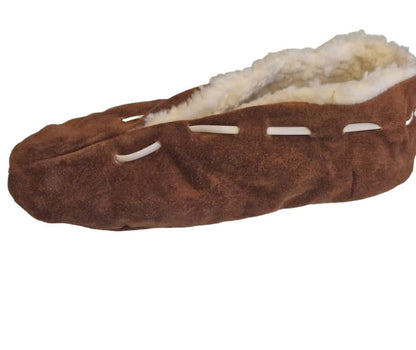 Wildlederhausschuh (Hüttenschuhe), mit Teddyfell gefüttert - Folad Home & Style