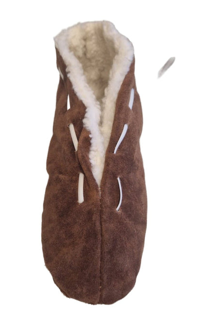Wildlederhausschuh (Hüttenschuhe), mit Teddyfell gefüttert - Folad Home & Style