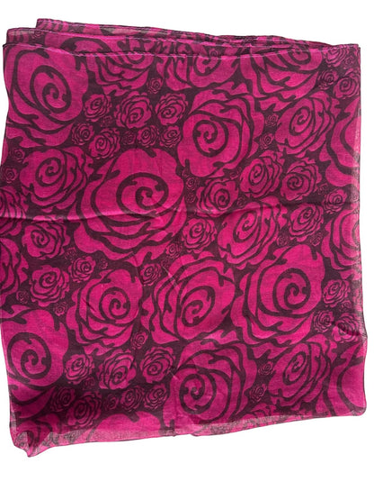 Schal mit Rosenblüten - Muster - Folad Home & Style
