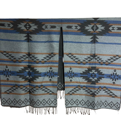 Ethno - Poncho in warmen Farben – Traditionell & Stylisch - Folad Home & Style