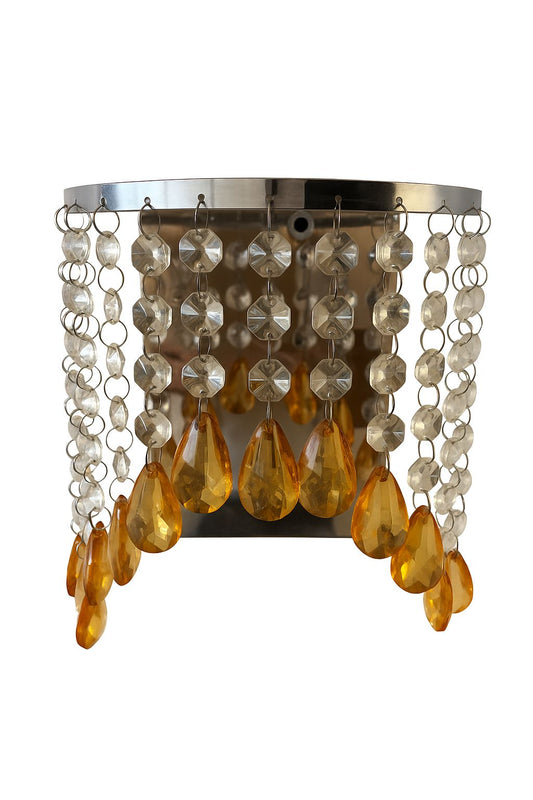 Wandlampe mit Acrylkristallen in Silber – Elegant & Dekorativ