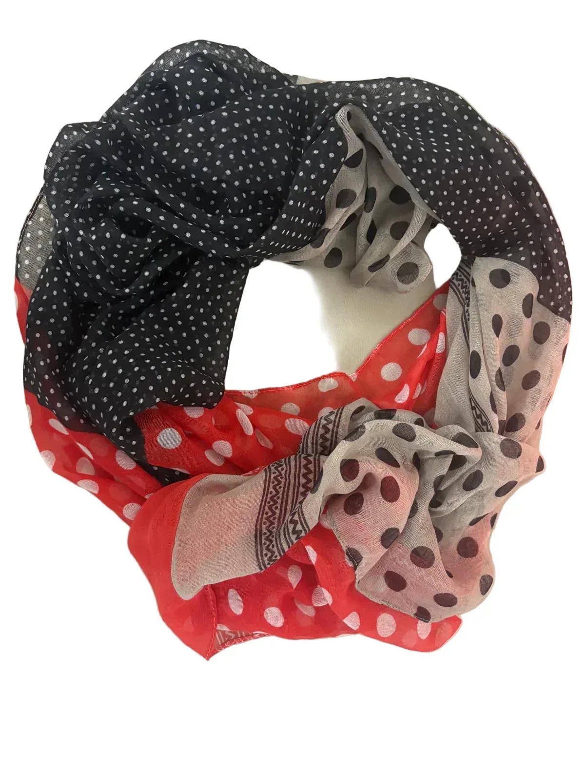 Bunter Schal mit Punkten – Frühling & Sommer - Folad Home & Style