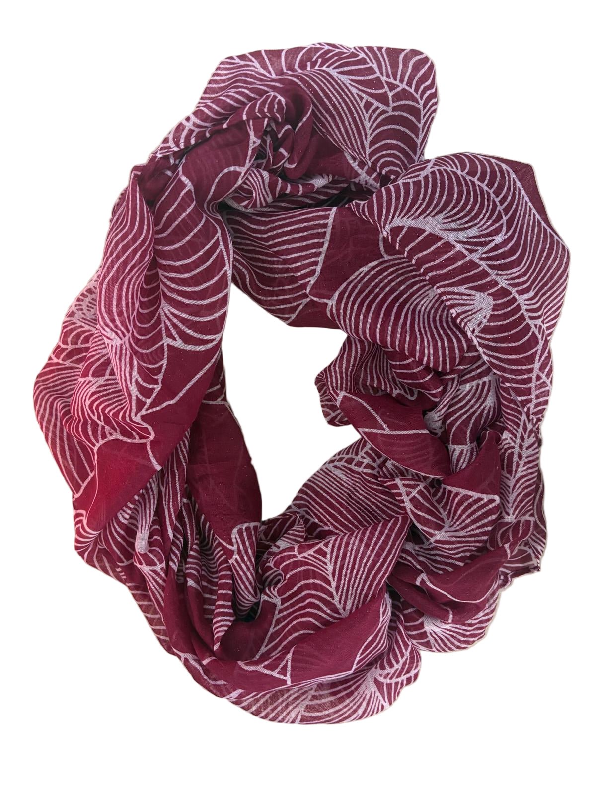 Herbstschal mit Blätterornament - Folad Home & Style