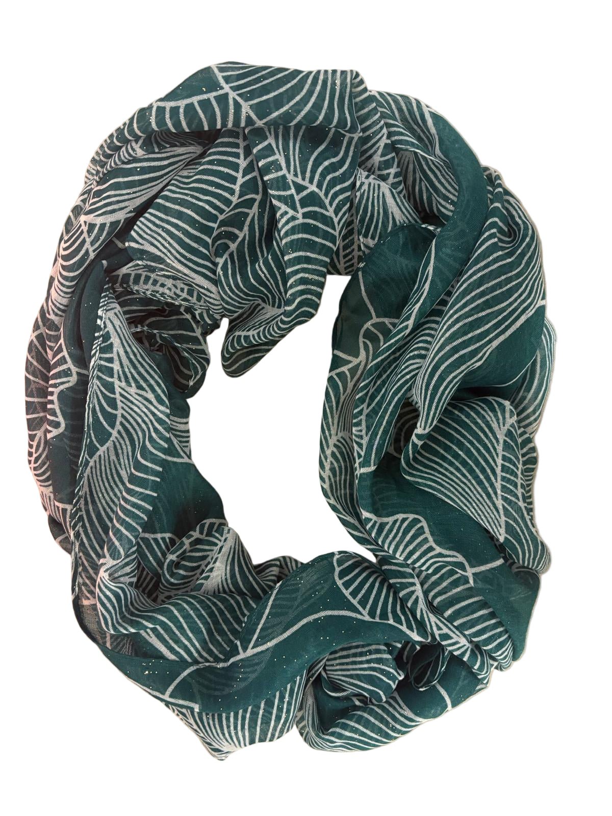Herbstschal mit Blätterornament - Folad Home & Style