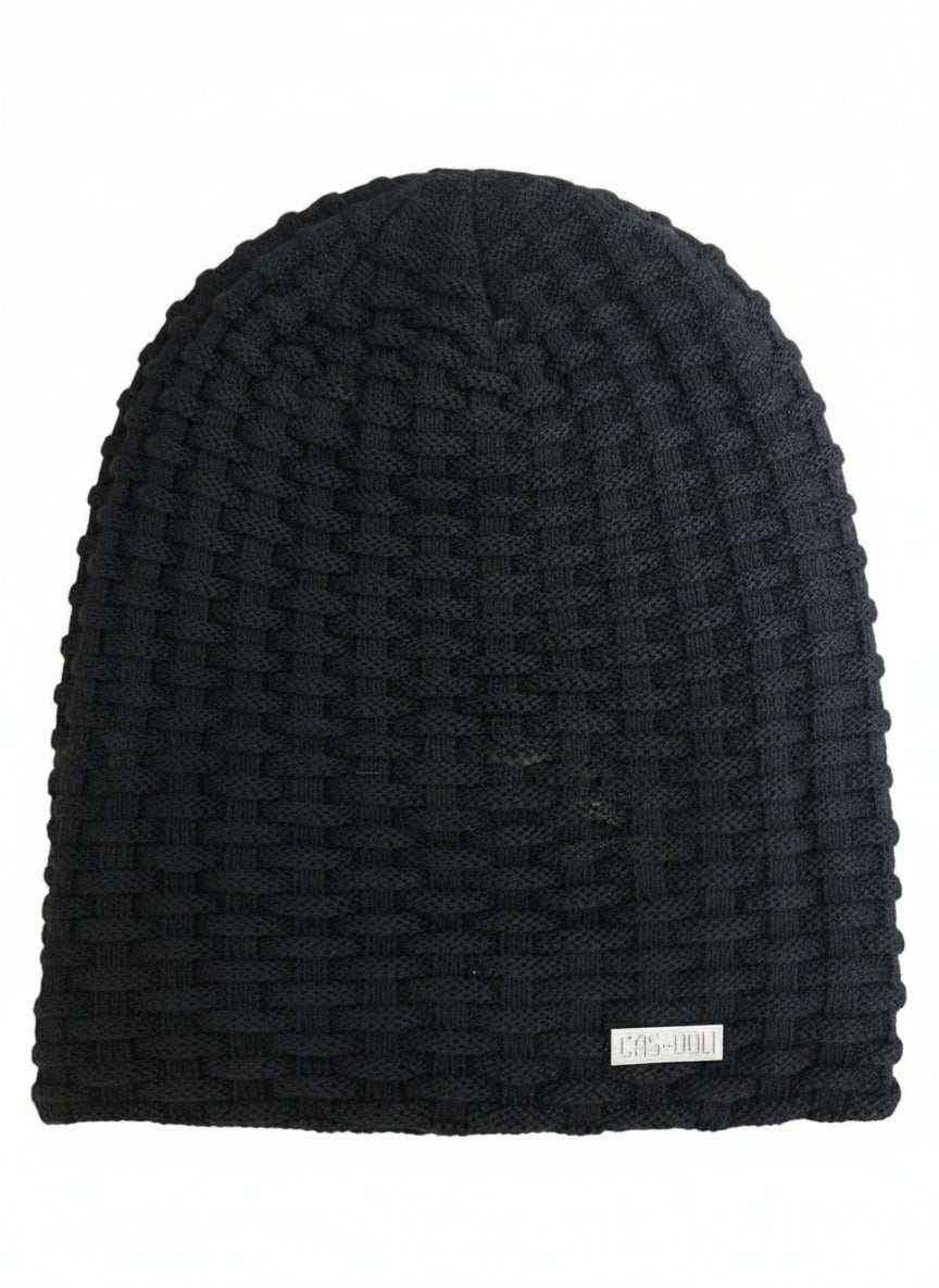 Warme Strickmütze Schwarz – Klassisch & Kuschelig - Folad Home & Style