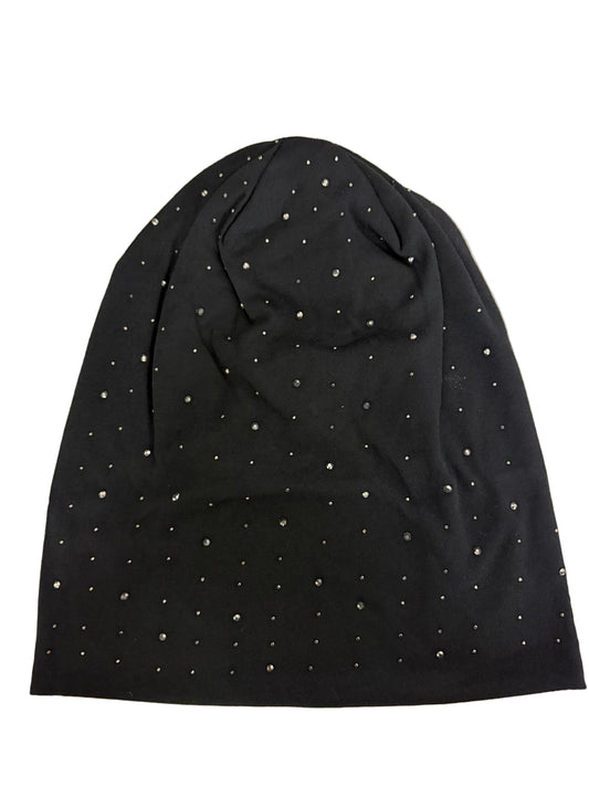 Beanie mit vielen kleinen Glitzersteinen – Glamourös & Warm