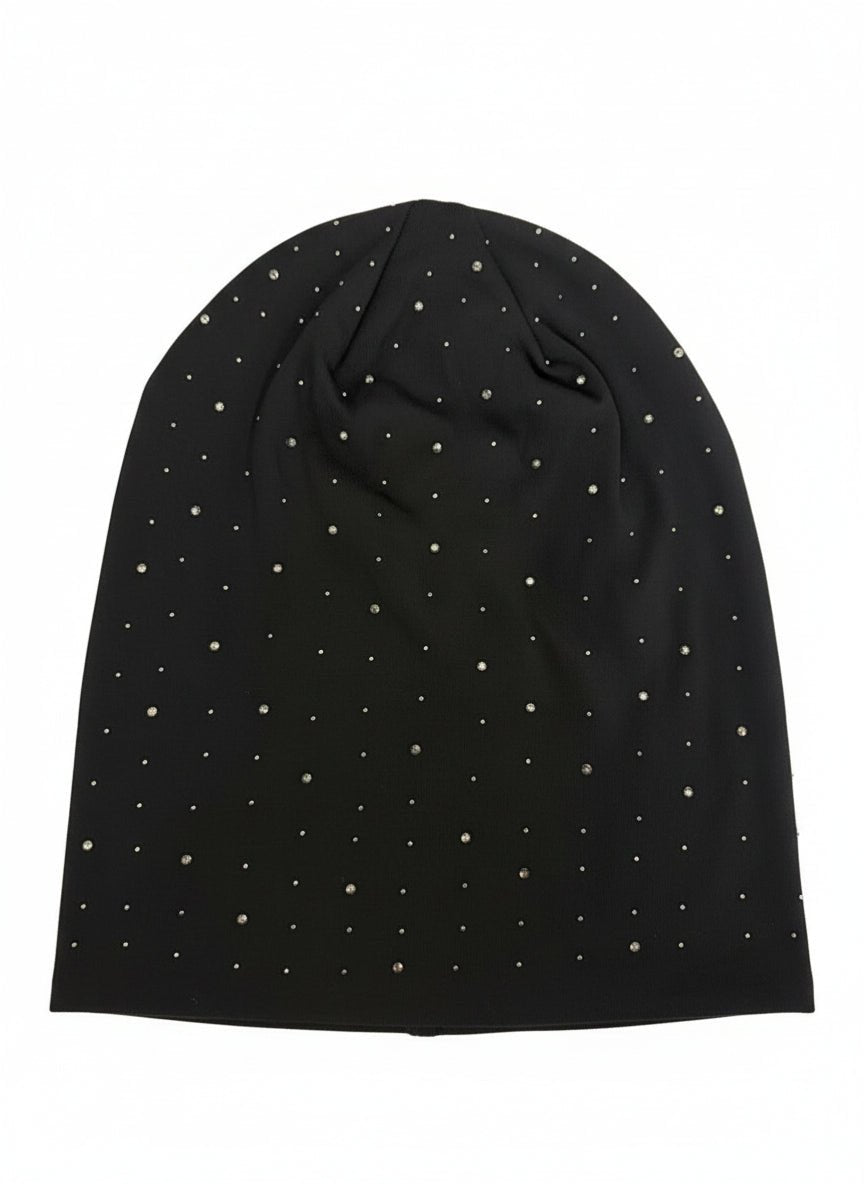 Glitzer - Beanie mit Strasssteinen – Damen Wintermütze - Folad Home & Style