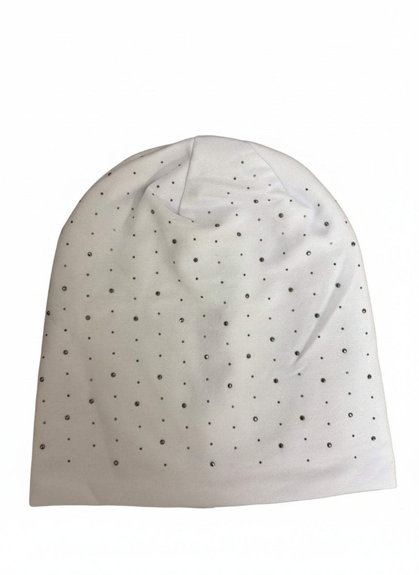 Glitzer - Beanie mit Strasssteinen – Damen Wintermütze - Folad Home & Style