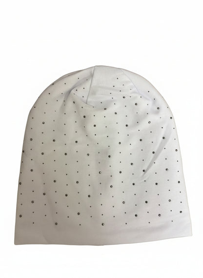 Glitzer - Beanie mit Strasssteinen – Damen Wintermütze - Folad Home & Style