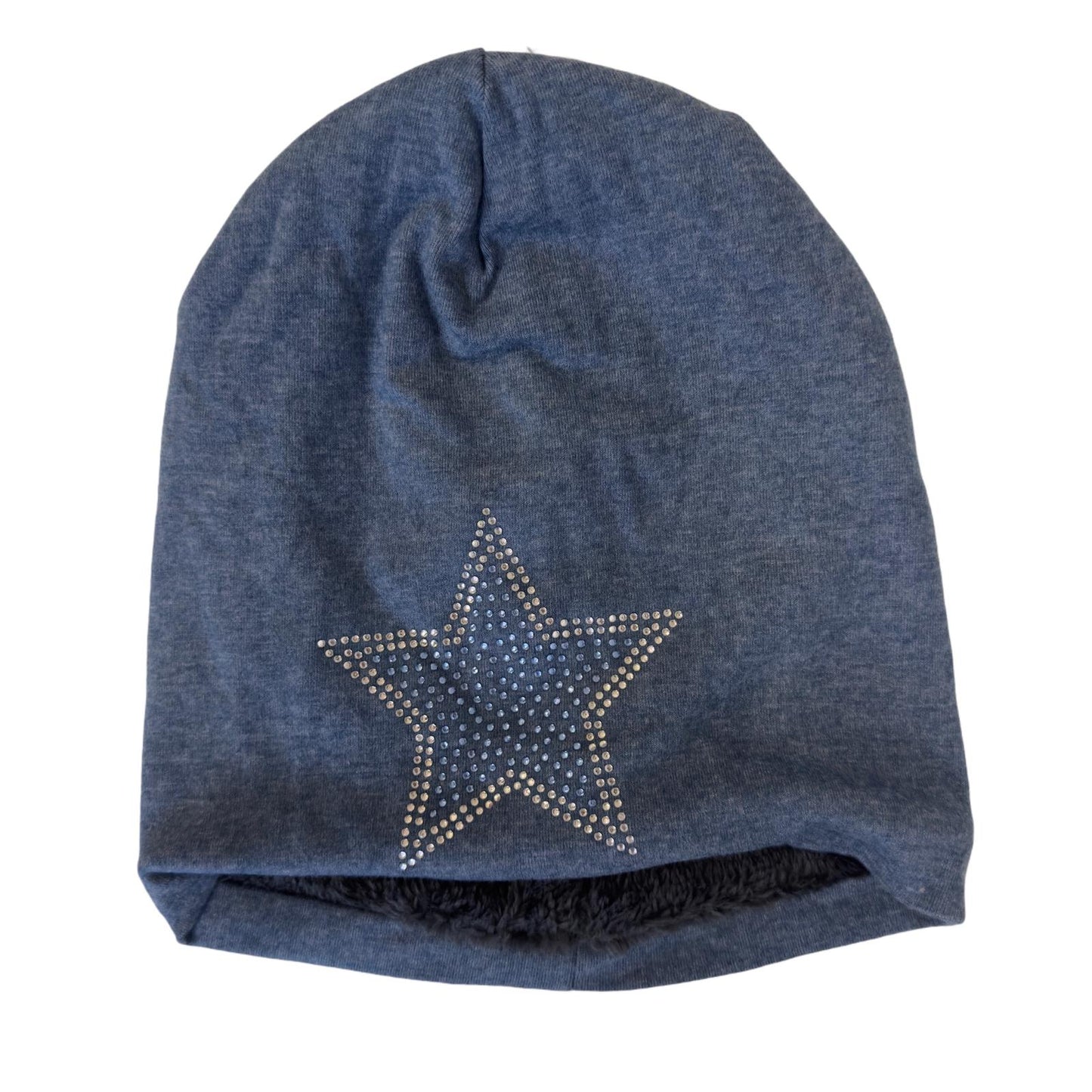 Beanie mit Glitzerstern (Sternumrandung) - Folad Home & Style