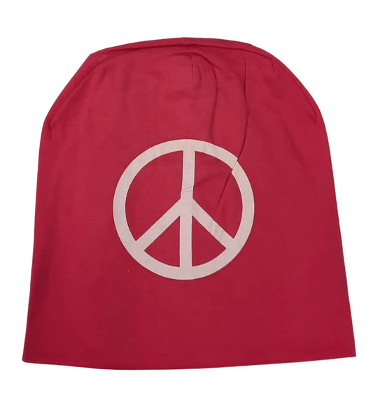 Beanie mit Peace - Zeichen – Leicht & Lässig - Folad Home & Style