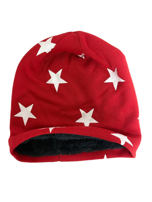 Winterbeanie mit Sternen