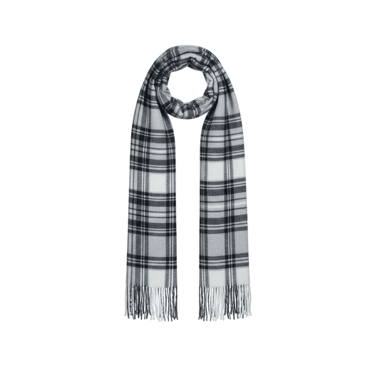 Winterschal Schwarz-Weiß – Warm & Klassisch - Folad Home & Style